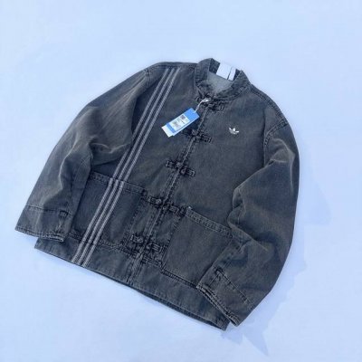 编码0252140 阿迪 Adidas Originals Ctt Ctt 3.0 蛇年限定 新中式运动宽松牛仔外套 男女同款 陈冠希上身同款 华流才是最屌的