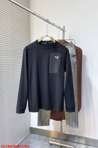 L451 Sz始祖鸟 2025Ss春夏新款长袖 爆款定制纯棉面料 重工洗水，面料舒适质感 尺码：L-5Xl