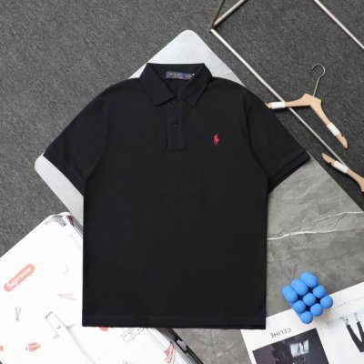上新 顶级复刻 高端定制 Ralph Lauren 拉夫劳伦 新款小标刺绣翻领Polo衫短袖T恤 货号: 2005 颜色：黑色 白色 藏青 顶级复刻版本 区别市