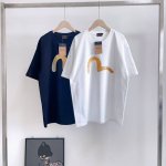 25夏款 好货上新 Evisu福神龙蛇图案印花福神短袖“龙蛇” 定制230克纯棉双纱食毛面料 双线二本针压线 久洗不变形 胸口烫金海鸥Logo搭配后背龙蛇印花