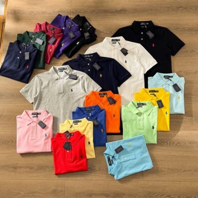 120 【18色，常年有货】美国Polo Ralph Lauren/拉夫劳伦春夏最经典款马球Logo图案立体刺绣网眼棉翻领短袖Polo衫 原版100% Polo