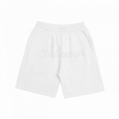 上新 高版本 Balenciaga巴黎世家烫钻字母宽松纯棉毛圈短裤 最高版本！定制400克毛圈卫衣面料！特殊走线工艺 完全对版 辅料：开模原版过鉴定领标100%