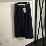 款号20252062 Dio*新款 字母单排扣高腰显瘦牛仔半裙，蓝色，S-Xl， M码；腰围72，长81