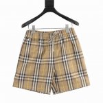burberry 巴宝莉 新款格纹沙滩短裤 面料原版定制，功能性斜纹面料，成衣百分百定位对条对格，非常耗时废料，密度手感和原版达到一致，松紧腰搭配，轻松调节腰围