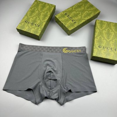 Gucci 古奇 精品盒装男士内裤 轻薄透设计 采用进口轻薄冰丝 轻薄透气丝滑 无痕裁剪 穿着无束缚感 触感柔软亲肤 细柔透气 线条流畅 亲肤舒适如第二层肌肤
