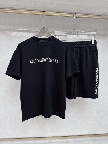 阿玛尼 2025Ss春夏新款短袖套装，男女同款。上身效果超赞，码数 M-3Xl