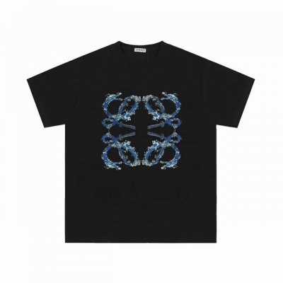 we24# 顶级代工品质 Loewe 罗意威25Ss 经典印花T恤短袖 不需要所谓烂大街的华丽文案 主打品质 面料经过2次高温缩水固色 不变形不缩水不起球 -正