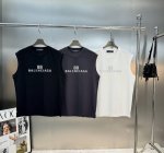 balenciag*巴黎世家25S新款冰棉背心胸口最新精致3D立体高周波烫画工艺.品牌经典字母.品相与面料工艺都极为拔尖的一款单品.优选240G冰棉面料.亲肤舒