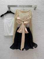 款号G25030349 Zimmerman*兹默曼澳洲品牌高端定制 时尚性感透视蕾丝拼接蝴蝶结系带设计辣妹风修身显瘦包臀P连衣裙赠送纯色内搭打底衫！1.2.3.