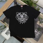 上新110 【款号：Su710】高版本 2024新款Kenzo高田贤三刺绣老虎头图案Logo绣花休闲情侣短袖T恤，简单整洁的配色，吸睛且高端大气，胸前几十万针精