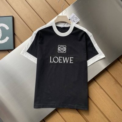 专柜还原顶级复刻版 Loewe罗意威新款撞色领胸口刺绣图案短袖T恤 西班牙顶级奢华品牌 低配你的生活 高配你的灵魂 简单干净高级 日常宽松的版型 无论是高街还是