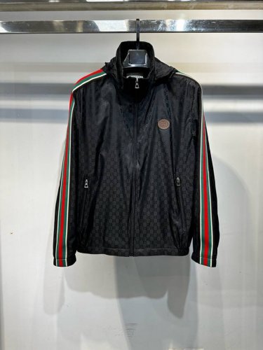 款号：L184 高版本 Gucci 古奇 2025春款新款夹克外套 面料# 原版1:1订制五金配件全进口原版定制 欢迎专柜对比 超柔软 超级重工 版型完美 注意