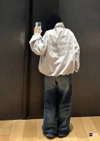 250 25早春新款 1996系列风衣外套徽标刺绣廓形夹克外套 原版开发 整体版型偏宽松 非常适合春季 定制的面料轻松解锁情侣款穿搭内里透气网布拼接设计定制开模