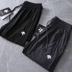 跑量！ 收口版 2025Descente迪桑特 夏季冰丝弹力速干收口长裤 颜色：黑色 灰色 尺码M-3Xl 此款裤子非常百搭，弹力腰围，加宽加厚腰头！收口设计！