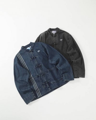 adidas Originals Ctt Ctt 3.0 蛇年限定 新中式运动宽松牛仔外套 男女同款 陈冠希上身同款｜华流才是最屌的 新中式真的杀疯了！ 阿迪把