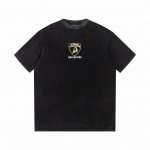 款号6713 重磅面料280克双纱做旧洗水款 Balenciaga巴黎世家兰博基尼字母经典款印花短袖 从面料到辅料全部跟足Zp 进口松井公司浆料印花绝不开裂 三