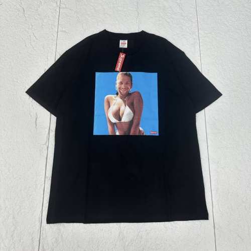 Supreme X Aphex Twin Windowlicker 联名款 Ss25 Week1 Tee 背面英文Logo图案短袖T恤 男女同款 Supreme