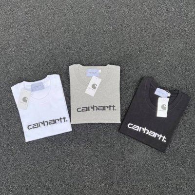 款号223 卡哈特Carhartt三色刺绣短袖 高密度刺绣 三标齐全 男女同款 颜色：白色 黑色 灰色 尺码：M-Xxl