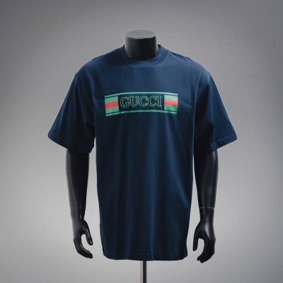 刺绣版 Gucci 古驰 25Ss 镂空字母刺绣Logo短袖T恤 代购原衣，原版开发 1:1复刻 ，高端定制全网独家！顶级品质，定制全套包装辅料信息贴纸，面料采