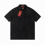 Gucci古驰布匹提花polo短袖 冰感纯棉面料 面料手感扎实 采用高工艺提花 非常有档次 贴身柔软细腻 饱满立体的胶质印花细节 非常精致 显品味 符合当下的潮