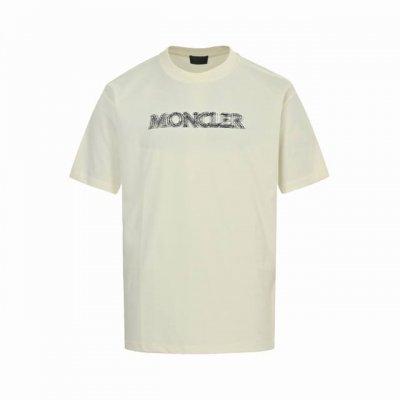 moncler 蒙口 25Ss 线条重影字母印花短袖 独家定制280G32支双纱纯棉面料 质感非常柔软舒适 %区别市场的顶级面料 搭配350G1×1螺纹 面料与