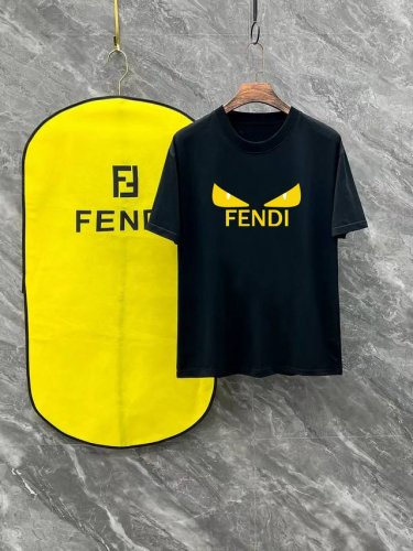 款号:F066 fendi 芬迪 25Ss 大师亲手设计潮牌新品印花圆领短袖T恤 春夏最新砖柜同步 Os落肩版型 - 260G双纱纯棉顶级面料 手感柔软 百分百