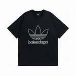 Balenciaga 巴黎世家联名Adidas阿迪三叶草 经典Logo组合刺绣 短袖T恤 本市场No.1的质量 真正天花板品质 全部原版开发注意细节图 避免被盗