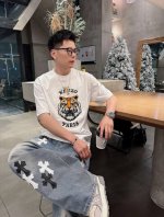 Kenzo 2025年春夏新品上新 三标齐全 丝光棉圆领短袖T恤 好货不用过多介绍 看细节 专柜码数：M-Xxxl 175 140建议L