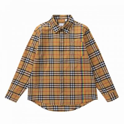 最高版本 对位 burberry 巴宝莉经典款霓虹长袖衬衫 官网在售客供进口定织面料 手感舒适 质感一流纯原单三标防伪随便验宽松版型 男女同款 尺码 Xs-L