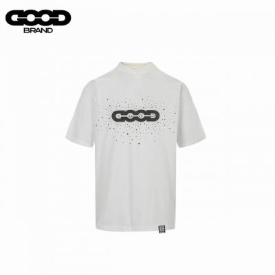 本地自取：170 goodbrand 25Ss 缤纷夏日烫钻短袖T恤 采用订色订染毛圈纯棉衣面，250G双股双纱，手感舒适 进口针织针梳棉进行制作，搭配320G