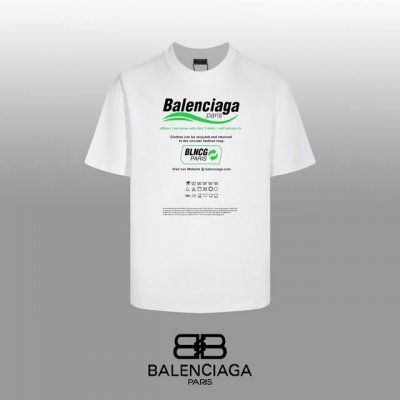 顶级代工品质 Balenciaga 巴黎世家 24Ss 经典T恤短袖 不需要所谓烂大街的华丽文案 主打品质 面料经过2次高温缩水固色 不变形不缩水不起球 -正确