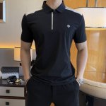 迪桑特- 2025Ss蛇年春夏新款polo领短袖系列。精选优质速干棉面料，时尚大牌元素Logo设计，上身版型超赞，面料细腻舒适透气，随意搭配都超级好看时尚型男必
