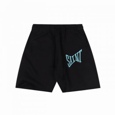Saint Michael 23Ss Saint街头字体印花短裤 面料采用380G100%纯棉，面36织底8织内里半拉毛 加绒 面料，印花均为全自动椭圆机机印胶