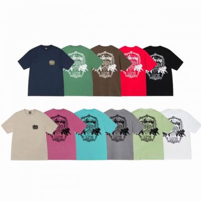 上新款号：S144 Stussy斯图西 Stussy 成都开业限定印花图案 舒适圆领短袖T恤 男女同款 原版打造 细节高控 -面料精选220G纯棉面料 手感柔软