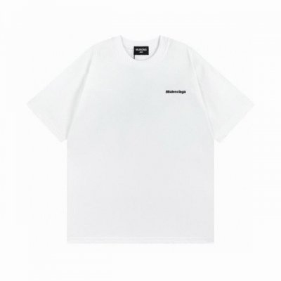 balenciaga 巴黎世家2025 Ss 胸前经典小标字母刺绣短袖T恤 本市场No.1的质量 真正天花板品质 全部原版开发注意细节图 避免被盗图商家混发 正