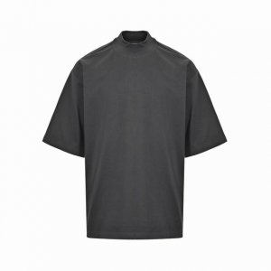 Bottega Veneta Bv 25Ss 小高领短袖 采用重磅20S纯棉面料，280克重；搭配21S+70D拉架1×1螺纹，300G。对色定染螺纹及面料同缸