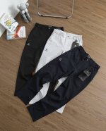p170（刺绣款） 品牌：凯乐石/Kailas 尺码：M-L-Xl-Xxl-Xxxl 颜色：黑色-灰色-白色 品 名：凯乐石三色高尔夫系列商务休闲速干长裤 面料