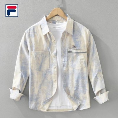 上新 斐乐Fila25款高品质纯棉纯色刺绣日系个性长袖衬衫外套 甄选纯棉优质面料 透气吸汗 不变形 不起球 细腻不糙手 耐磨性高 走线工整 亲肤抗皱等特点 让服