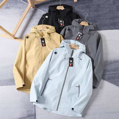 270 迪桑特/Descente 25S新款户外 防风水透气轻量冲锋衣外套 男女同款 户外三防！高端必入！ 产品特性： 防风雨，防污渍，防滑耐磨！ 做到了即轻量
