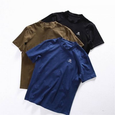 顶级版本 Kailas凯乐石 Fw25新款 三色户外运动速干抗菌防臭跑步健身徒步运动休闲短袖T恤情侣款 透气舒适弹力吸湿排汗打底半袖Tee Xm1刺绣男士立领速