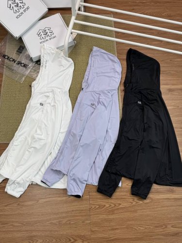 配盒装 Kolon Sport 可隆 三色夏季专属Hike 系列 弹力针织连帽印花 凉感防晒服 防晒Upf70+内里全包边 面料全部采用高定制面料，轻质量感，挺