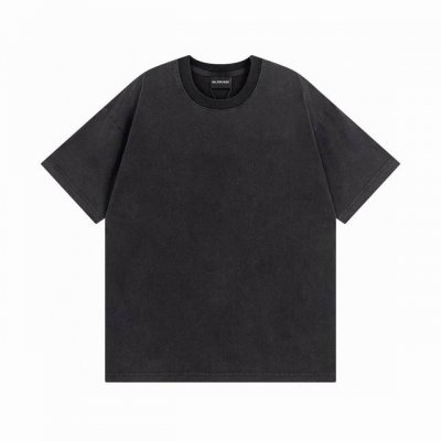 Balenciaga 巴黎世家2025 Ss 经典后背烫钻水洗短袖T恤 本市场No.1的质量 真正天花板品质 全部原版开发注意细节图 避免被盗图商家混发 正确2