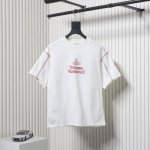 vivienne Westwood 西太后 25Ss Logo图案印花明线短袖T恤 面料采用高克重260G重精梳棉，定制1:1螺纹，面料舒适亲肤无异感， 整件衣