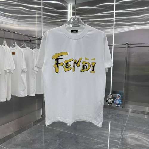 款号:F027 Fendi 芬迪 2025夏季新款圆领短袖T恤！ - 260G双纱纯棉顶级面料 手感柔软 百分百纯棉独家出货 定染硫化黑无尘处理面料 -面料：2
