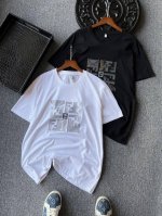 顶级80支桑蚕丝 人气爆款 Fendi 芬迪双F小怪兽专柜新品重工桑蚕丝短袖T恤 恒隆在售万元级 款号 5526 芬迪家今年最新高端80支桑蚕丝面料 高端奢华面