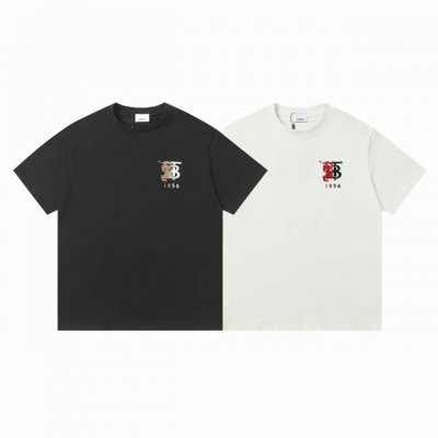 burberry巴宝莉战马Tb对比徽标马术骑士短袖 T恤 709 260克双纱面料 吊牌+领标+洗水唛+防尘纸齐全 进口机精密刺绣 紧密不留白 牢靠度高 不开裂