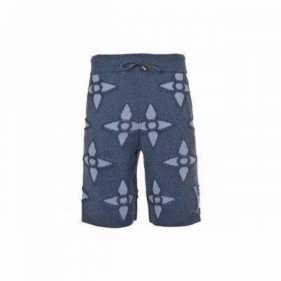 Louis Vuitton 路易威登 25Ss 四叶草花绘提花针织短裤 定染纱线成分72%羊毛28%化纤 12针进口电脑织机 6个布片 2个口袋 1个腰头拼接