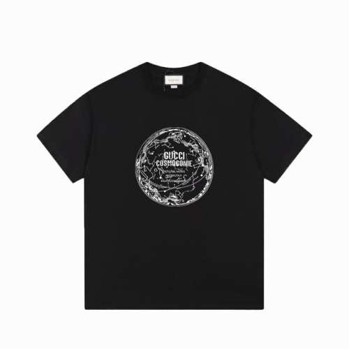 上新款号：G752 Gucci 古驰 标识Logo字母印花百搭短袖T恤男女同款 吊牌 领标 水洗唛 三标齐全 定织定染260克精梳棉面料 尺码：Xs-L 颜色：