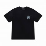 8045# ,Amiri徽章Logo,数码直喷印花洗水宽松版T桖，采用300克重面料，颜色：黑色，尺码：S M L Xl