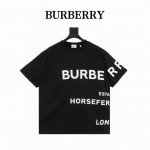 本地自取160 burberry/巴宝莉 厚胶字母Logo印花短袖 面料采用定制210G32支特滑双股平纹高密全棉布料。定制软胶0.6Cm发泡皮，激光切割，热转